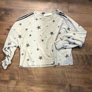 Vintage Havana Gray Star Print Sweatshirt
